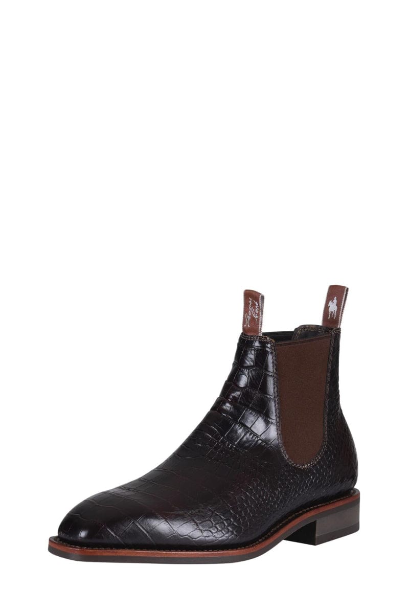 Thomas Cook Mens Boots - Shoes MEN 8 / Brown Croc Thomas Cook Boots Mens Trentham C Tech EEE Width
