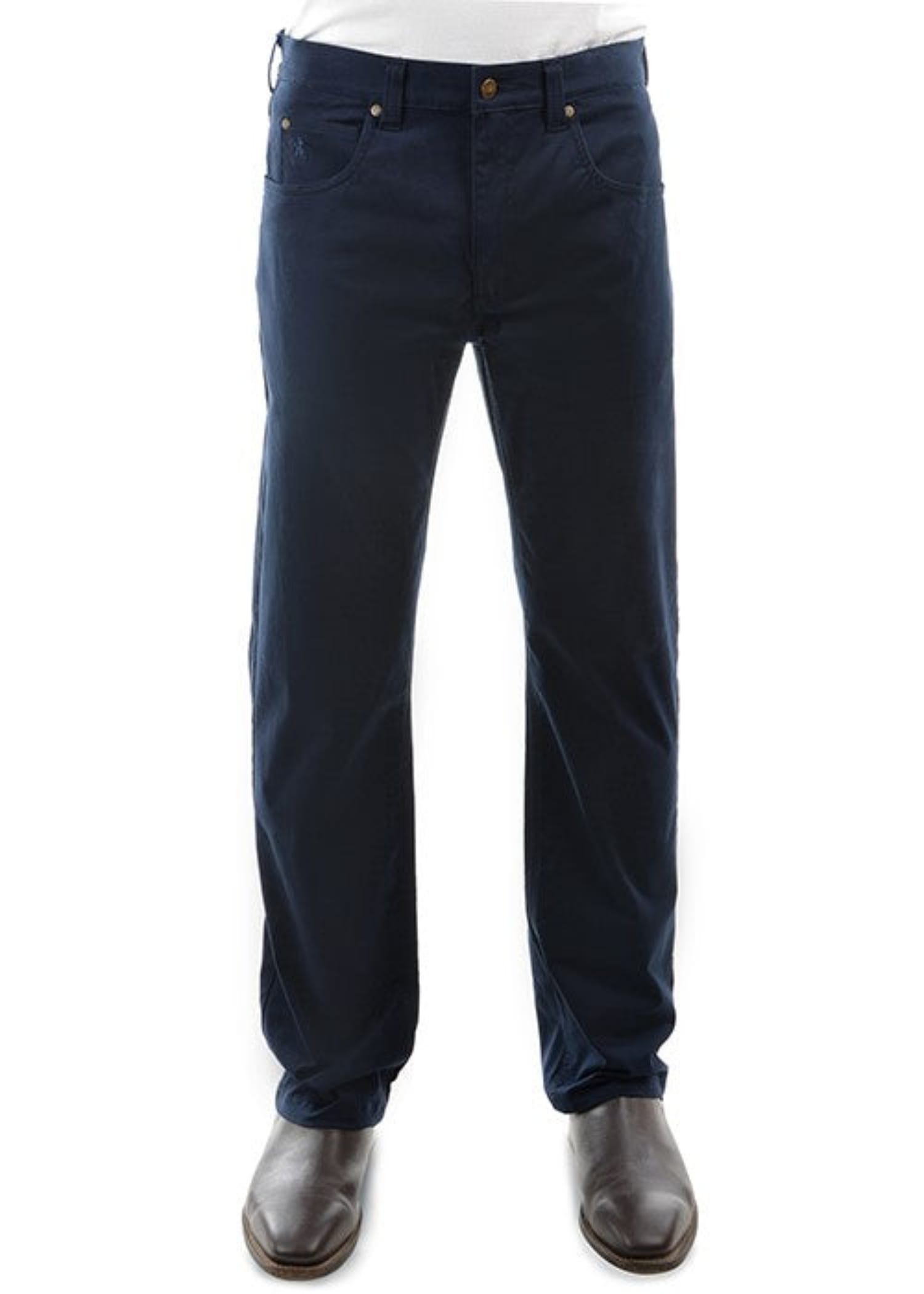 Thomas Cook Mens Jeans 30x32 / Navy Thomas Cook Moleskins Mens Stretch Comfort Waist