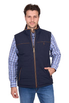 Thomas Cook Mens Jumpers- Jackets - Vests M / Navy/Tan Thomas Cook Vest Mens Toby Reversible