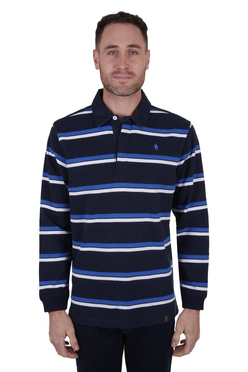 Thomas Cook Mens Jumpers, Jackets & Vests S / Navy/Royal Thomas Cook Rugby Jumper Mens Pioneer