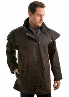 Thomas Cook Mens Jumpers, Jackets & Vests Thomas Cook High Country Oilskin Short Coat