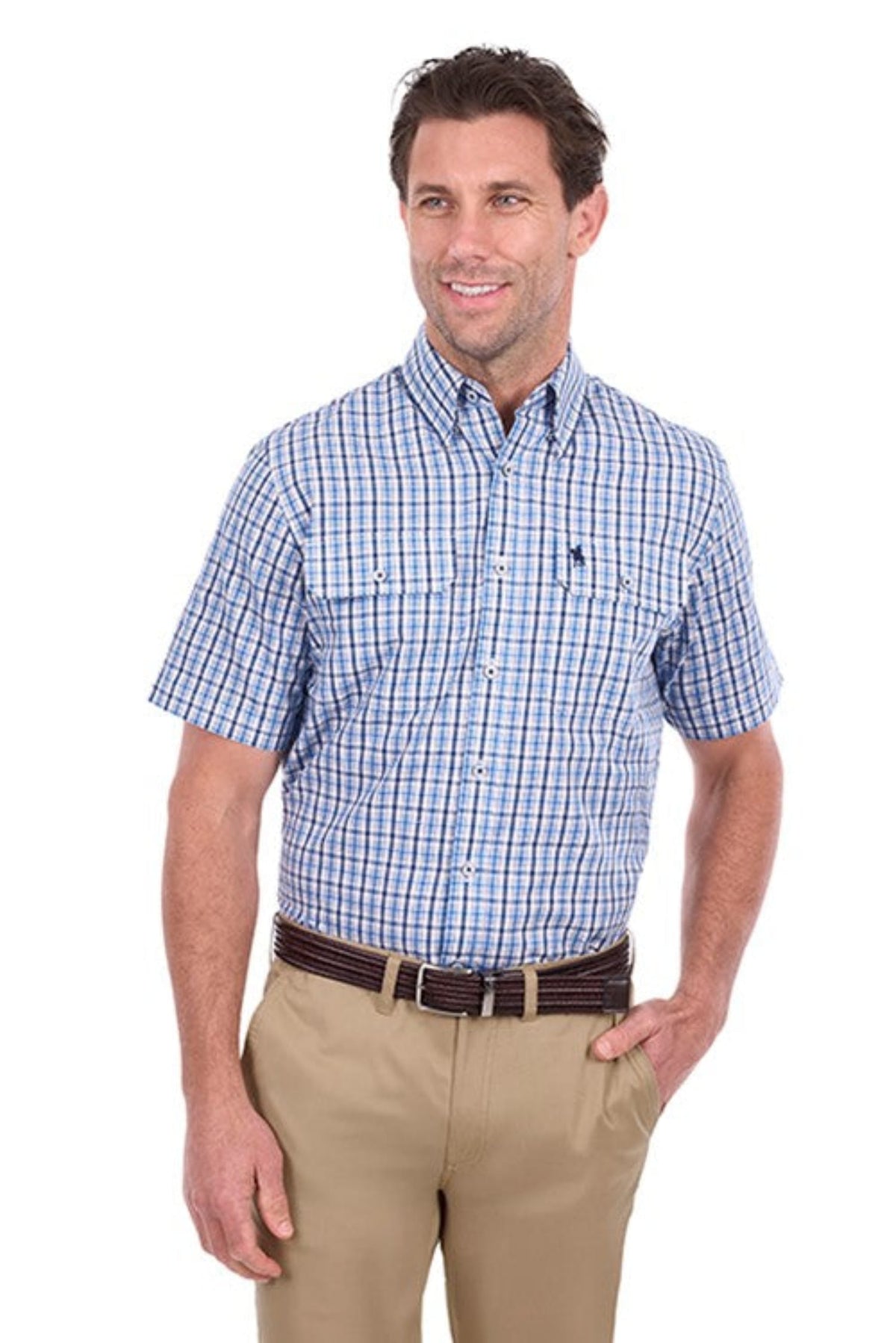 Thomas Cook Mens Shirts M / Blue/Tan Thomas Cook Shirt Mens Jude