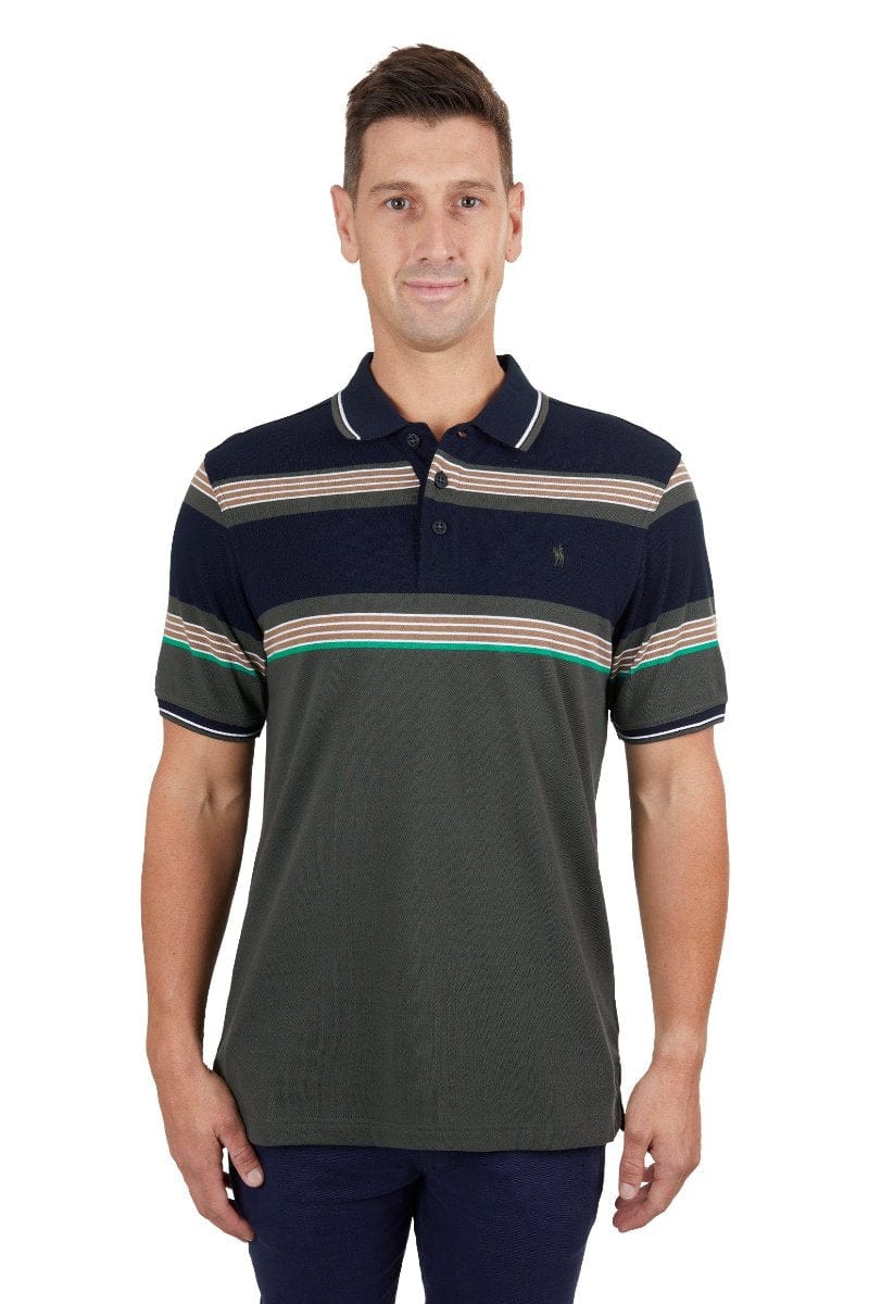 Thomas Cook Mens Shirts S / Dark Green/Navy Thomas Cook Polo Mens Jacob