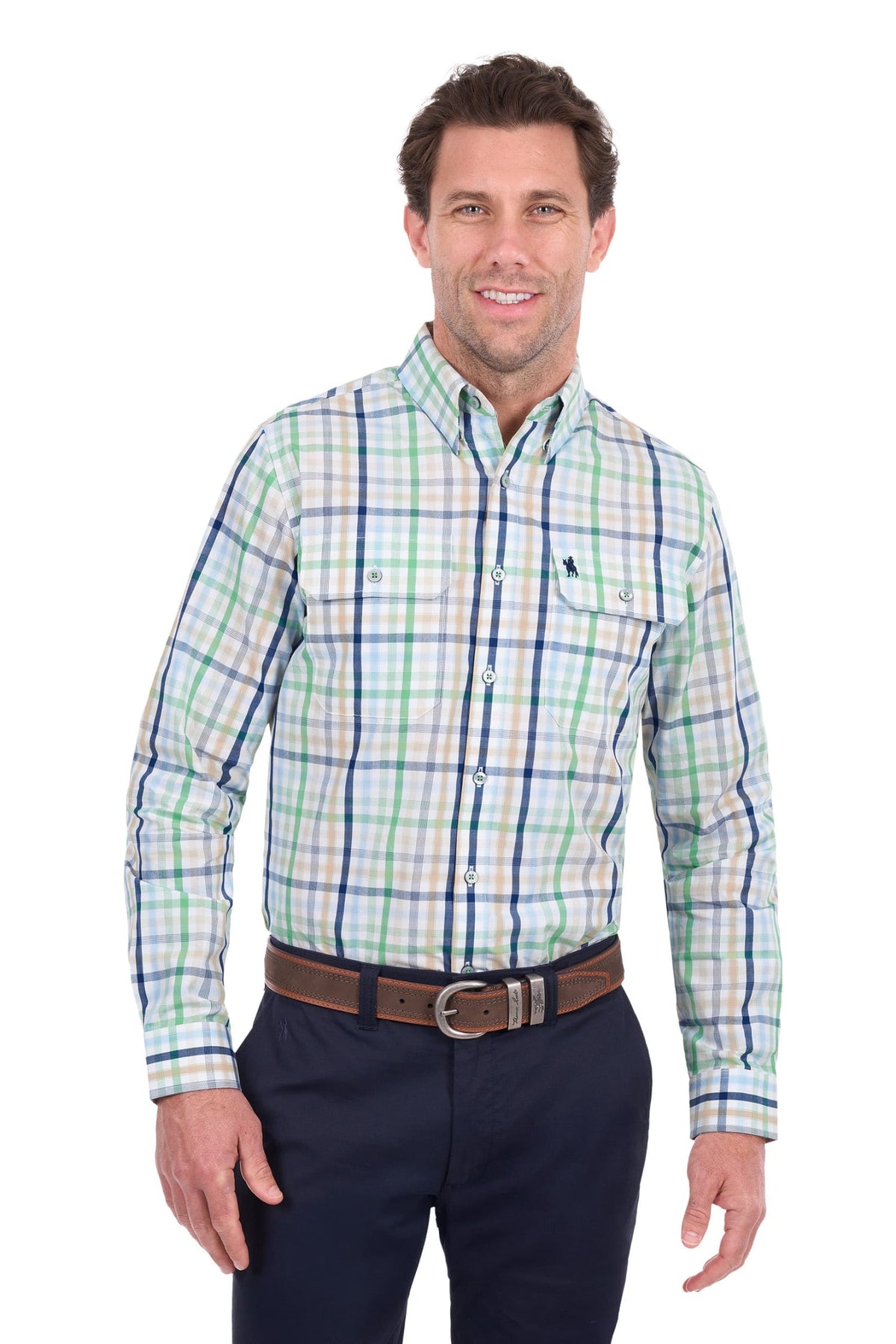 Thomas Cook Mens Shirts S / Green/Multi Thomas Cook Shirt Mens Louie