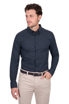Thomas Cook Mens Shirts S / Navy/Green Thomas Cook Shirt Mens Charles Tailored