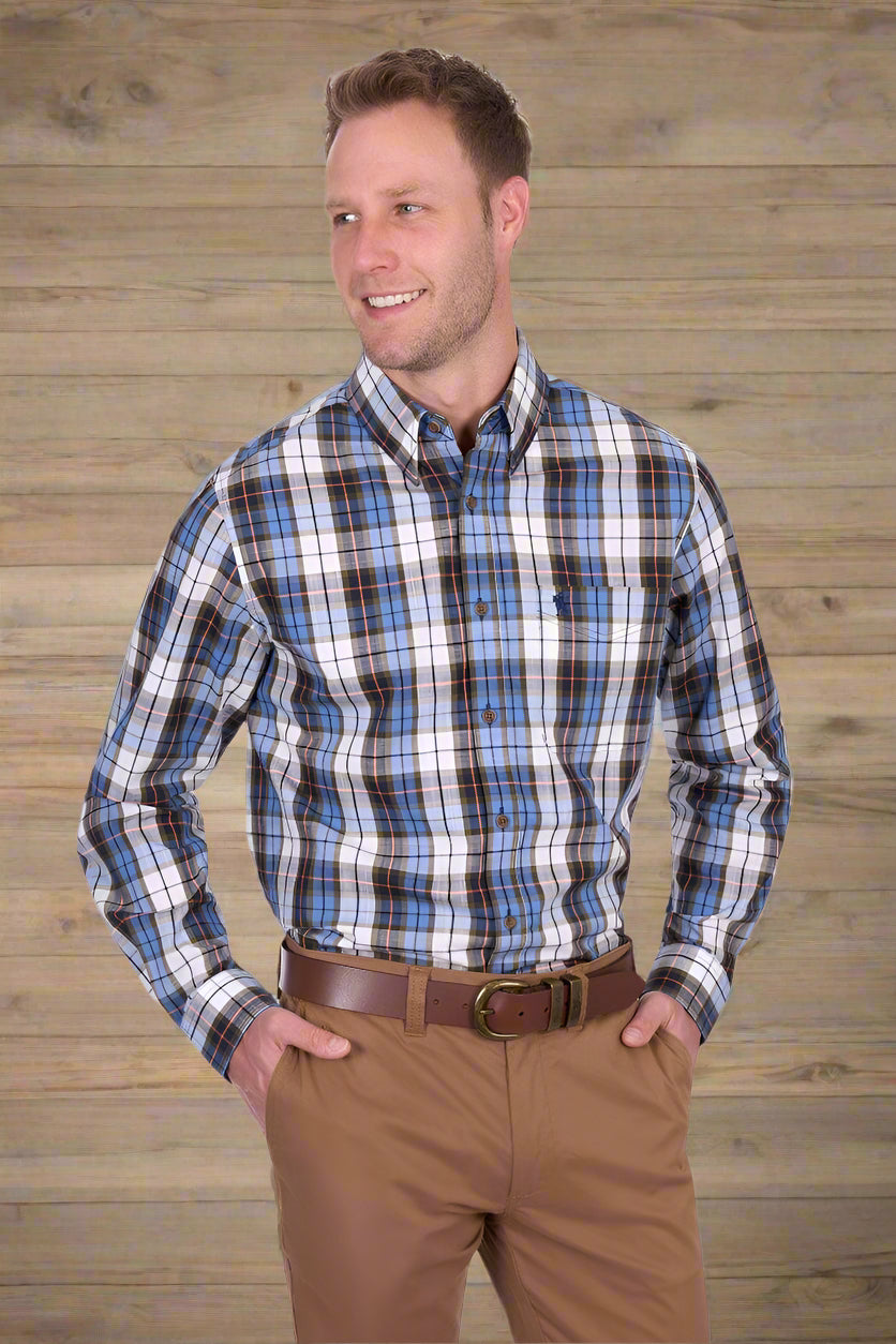 Thomas Cook Mens Shirts S / Navy/Green Thomas Cook Shirt Mens Daniel