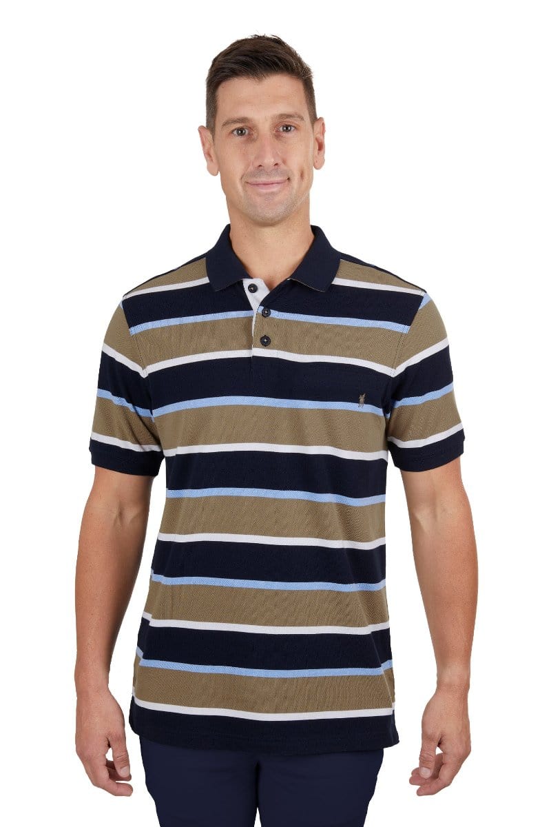 Thomas Cook Mens Shirts S / Navy/Tan Thomas Cook Polo Mens Troy