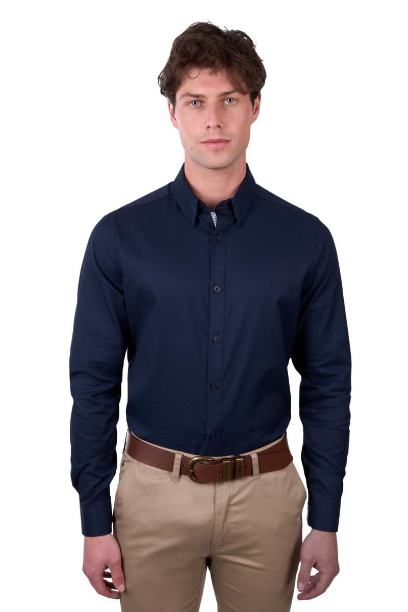 Thomas Cook Mens Shirts S / Navy Thomas Cook Shirt Mens Callum Tailored