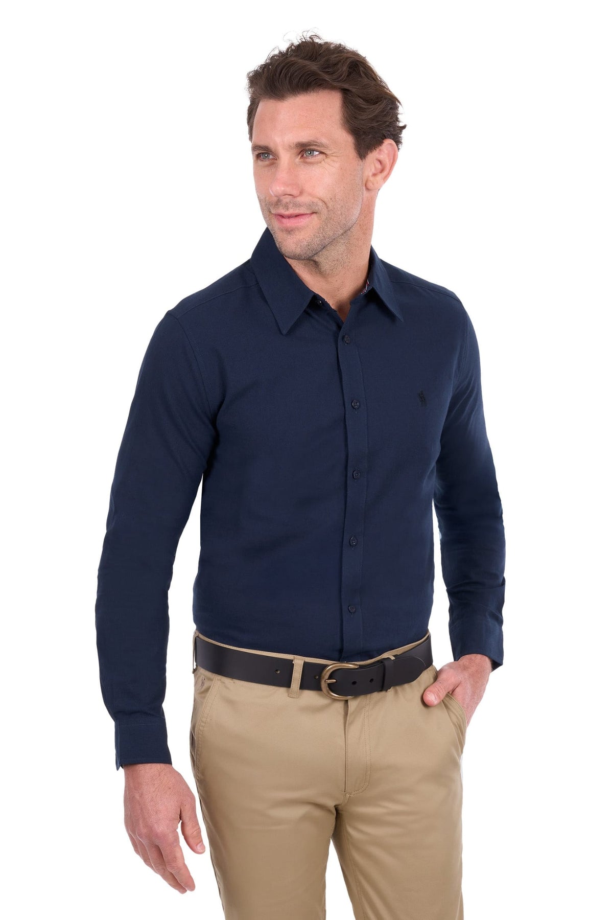 Thomas Cook Mens Shirts S / Navy Thomas Cook Shirt Mens Linen