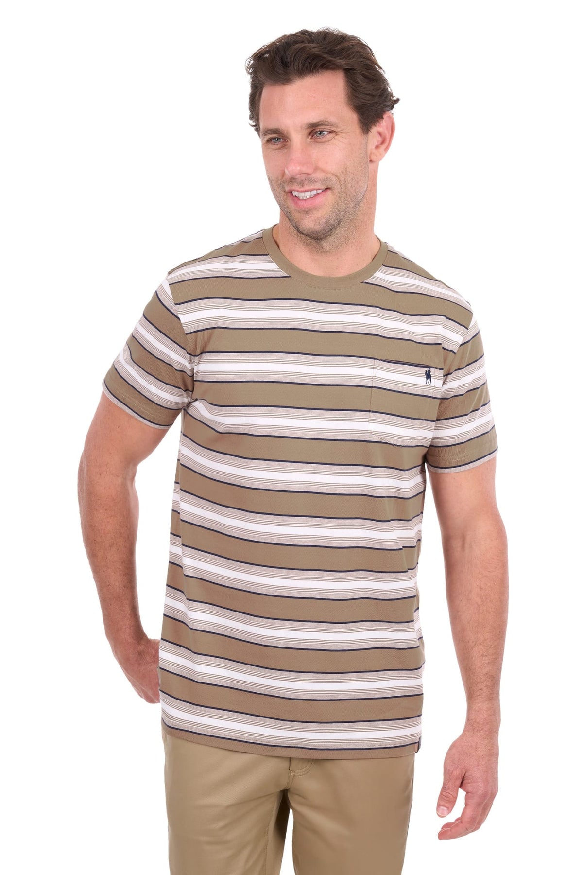 Thomas Cook Mens Shirts S / Sand/Off White Thomas Cook Tee Mens Nick