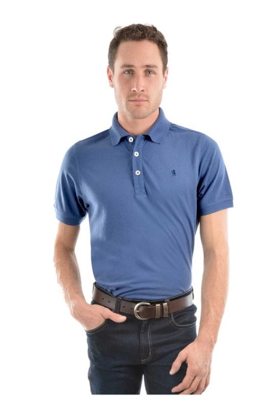 Thomas Cook Mens Tops M / Blue Steel Thomas Cook Mens Tailored Polo TCP1506009