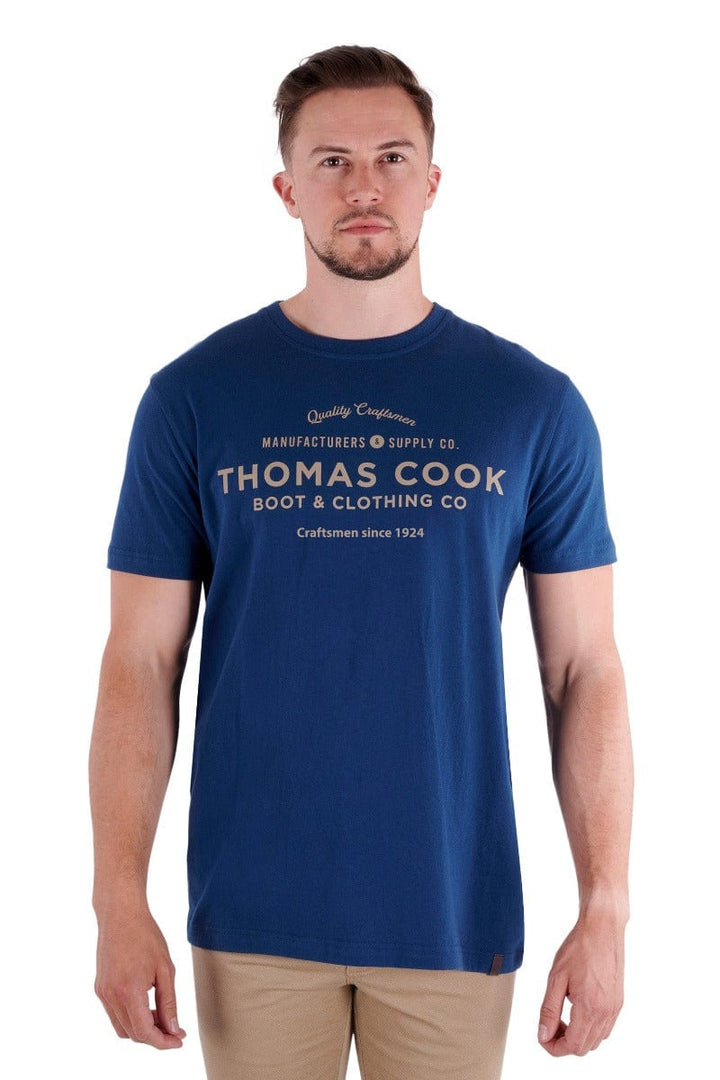 Thomas Cook Mens Tops M / Petrol Thomas Cook Tee Mens Baker (T3S1516010)