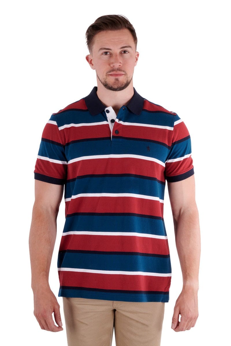 Thomas Cook Mens Tops S / Ocean/Red Thomas Cook Polo Mens Jacob (T3S1504015)