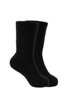 Thomas Cook Socks 2-7 / Black Thomas Cook Socks Mens Merino Wool Twin Pack