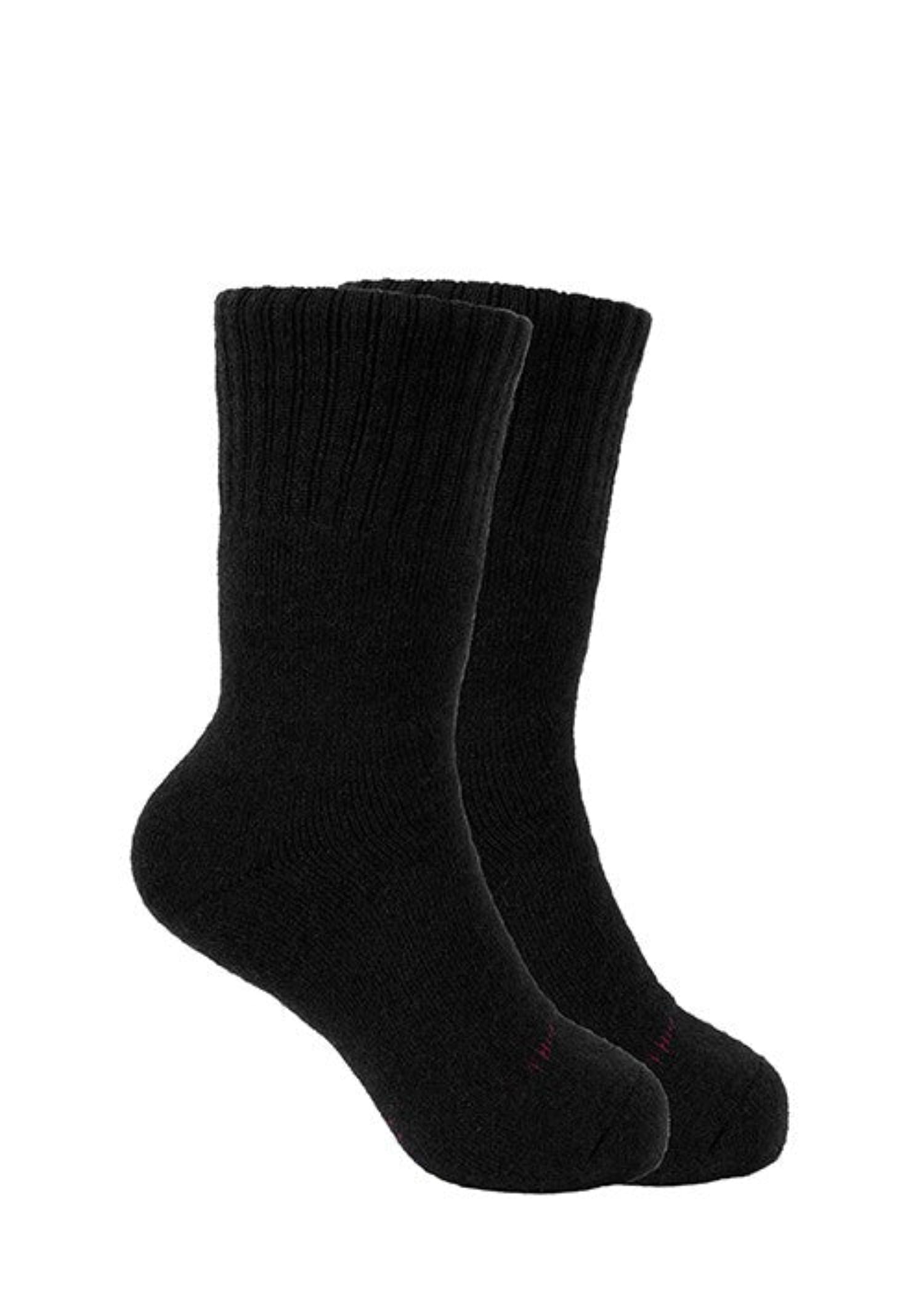 Thomas Cook Socks 2-7 / Black Thomas Cook Socks Mens Merino Wool Twin Pack