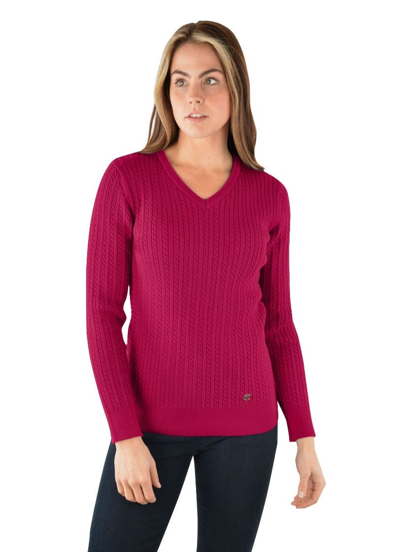 Thomas Cook Womens Jumpers, Jackets & Vests 8 / Granita Thomas Cook Jumper Womens Cable Knit (T3W2500179)
