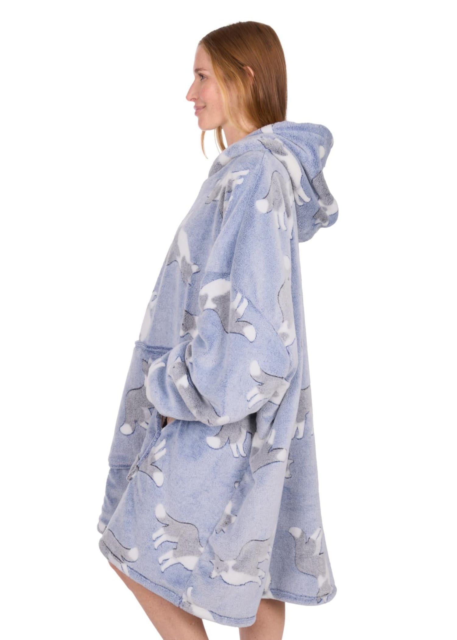 Thomas Cook Womens Jumpers- Jackets - Vests Blue Thomas Cook Snuggle Hoodie Adults Dogs