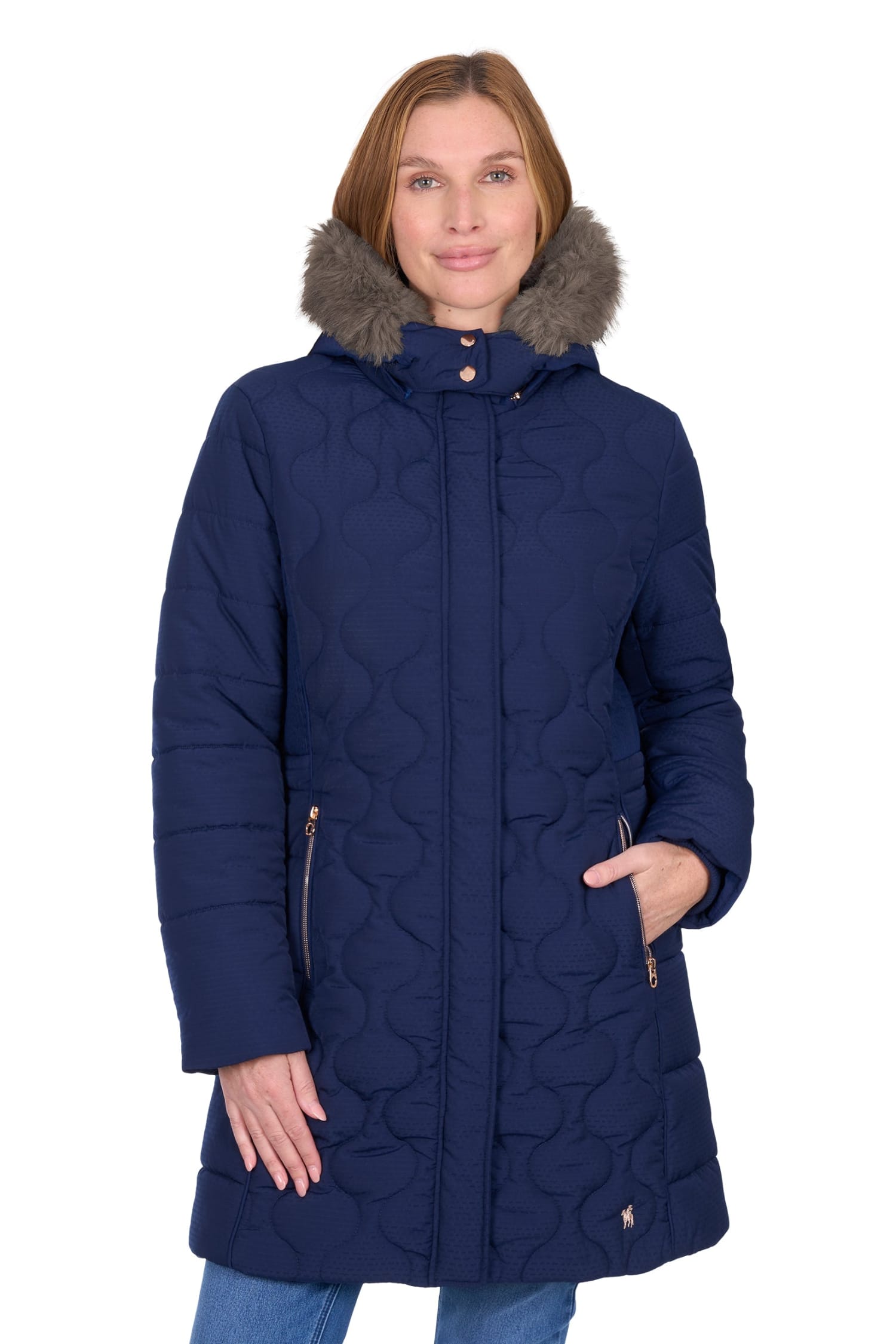 Thomas Cook Womens Jumpers- Jackets - Vests S / Navy Thomas Cook Jacket Womens Olivia