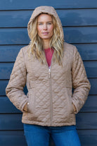Thomas Cook Womens Jumpers- Jackets - Vests S / Tan Thomas Cook Jacket Womens Peta