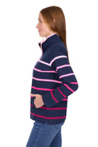 Thomas Cook Womens Jumpers- Jackets - Vests Thomas Cook Jumper Womens Gemma 1/4 Zip Rugby