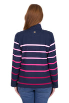 Thomas Cook Womens Jumpers- Jackets - Vests Thomas Cook Jumper Womens Gemma 1/4 Zip Rugby