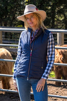 Thomas Cook Womens Jumpers- Jackets - Vests XS / Hot Pink/Navy Thomas Cook Vest Womens Mayfield Reversible