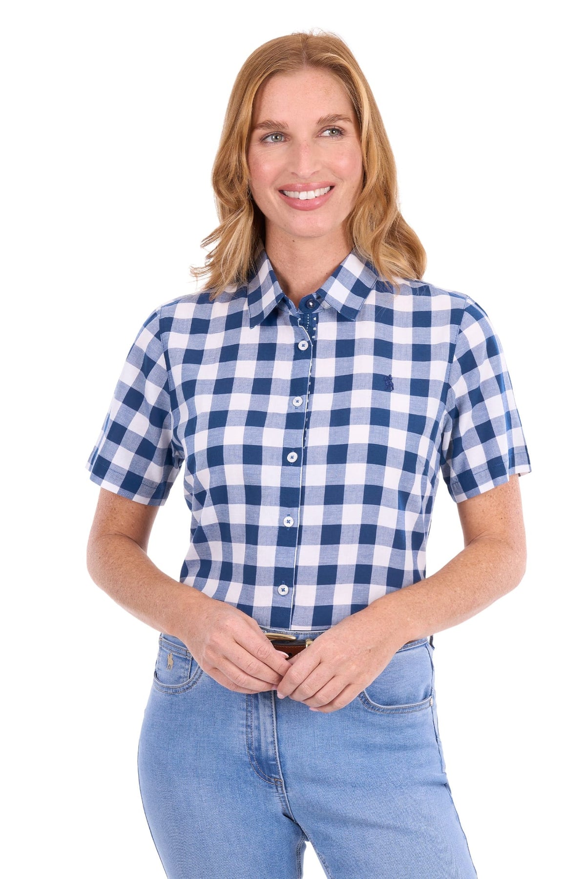 Thomas Cook Womens Shirts 08 / Blue/White Thomas Cook Shirt Womens Dianna