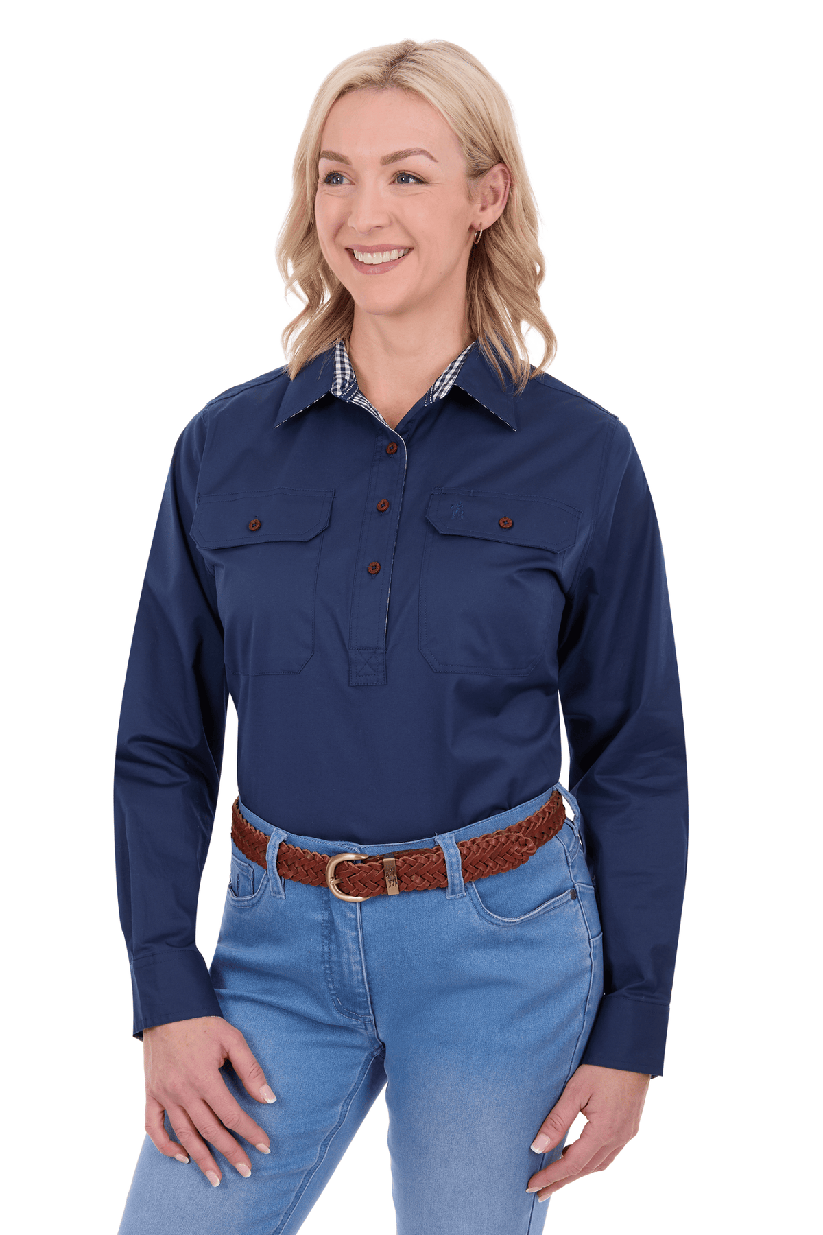 Thomas Cook Womens Shirts 08 / Ink Thomas Cook Shirt Womens Stretch Drill