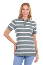 Thomas Cook Womens Shirts 08 / Khaki/White Thomas Cook Polo Womens Lani
