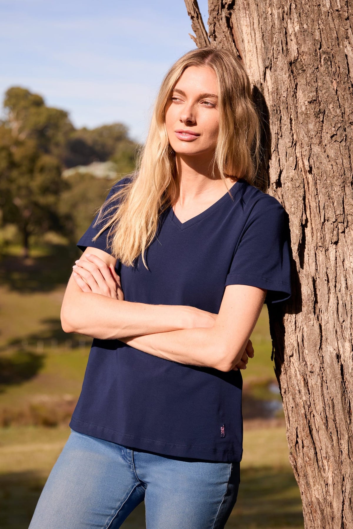 Thomas Cook Womens Shirts 08 / Navy Thomas Cook Tee Womens V Neck