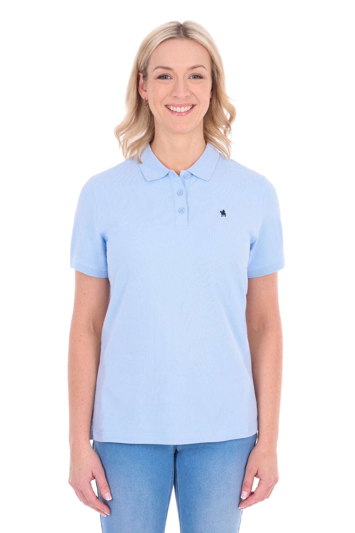 Thomas Cook Womens Shirts 08 / Pale Blue Thomas Cook Polo Womens Classic Stretch