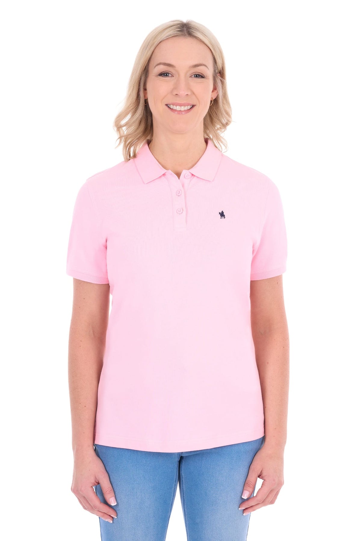 Thomas Cook Womens Shirts 08 / Pale Pink Thomas Cook Polo Womens Classic Stretch