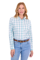 Thomas Cook Womens Shirts 08 / Pastel Turquoise/White Thomas Cook Shirt Womens Eliza