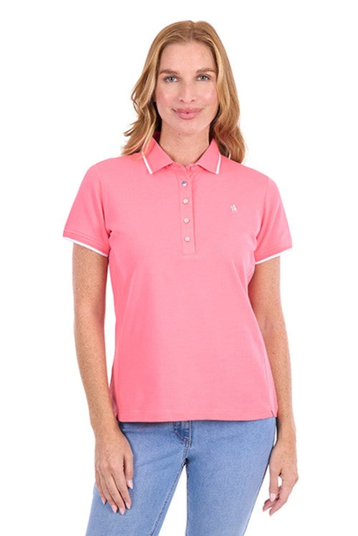 Thomas Cook Womens Shirts 10 / Coral Thomas Cook Polo Womens Michelle