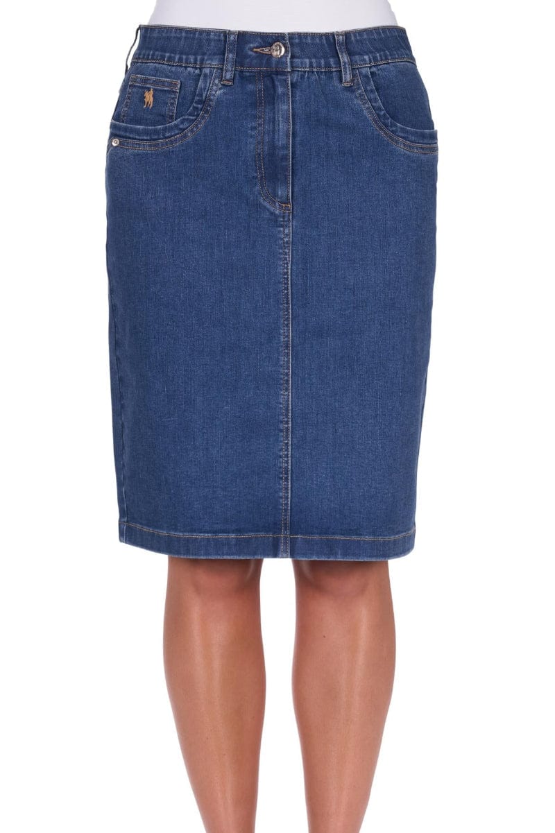 Thomas Cook Womens Shorts- Skirts - Dresses 08 / Mid Wash Thomas Cook Skirt Womens Lucy Denim