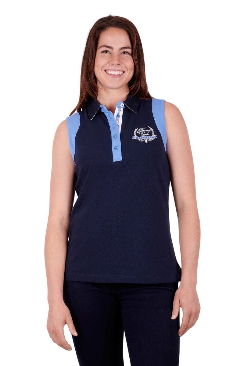 Thomas Cook Womens Tops 08 / Navy Thomas Cook Polo Womens Bailey (T3S2508081)