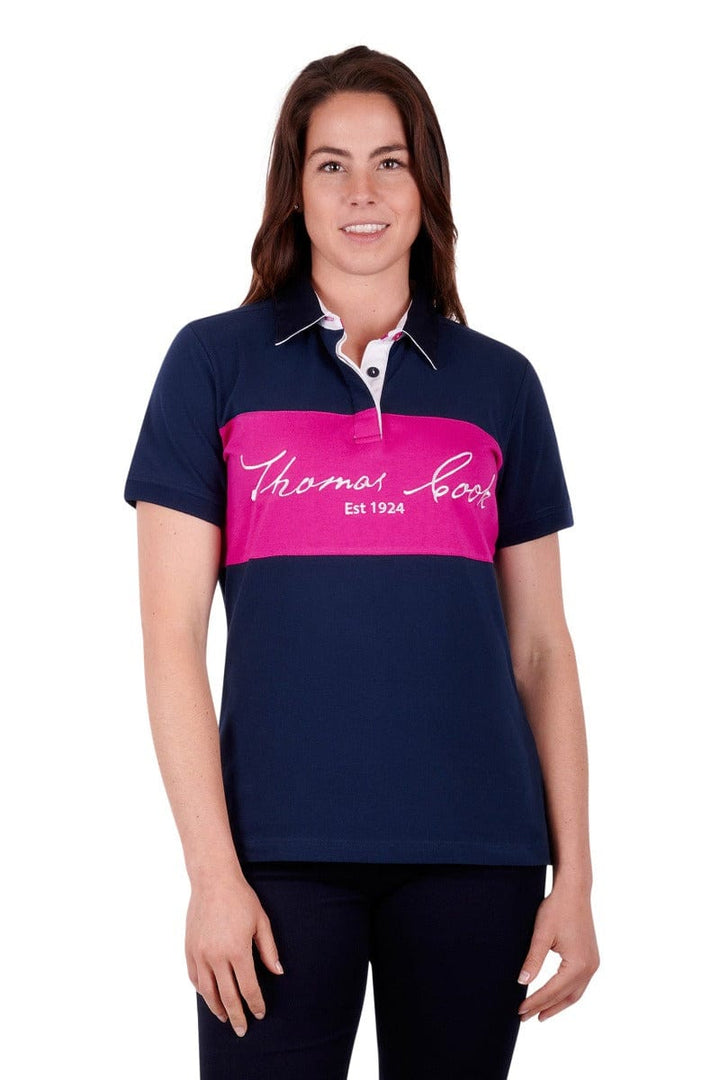 Thomas Cook Womens Tops 10 / Navy Thomas Cook Polo Womens Lacey (T3S2523089)