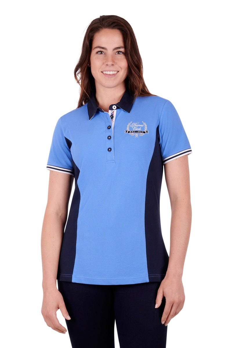 Thomas Cook Womens Tops 10 / Powder Blue Thomas Cook Polo Womens Jane (T3S2519087)