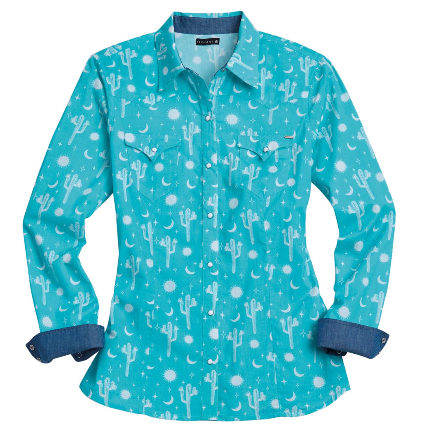 Tin Haul Womens Shirts XS / Green Tin Haul Shirt Womens Collection Print