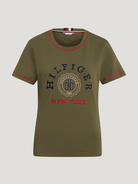 Tommy Hilfiger Womens Shirts 2XS / Utility Olive Tommy Hilfiger Tee Womens Newport Graphic