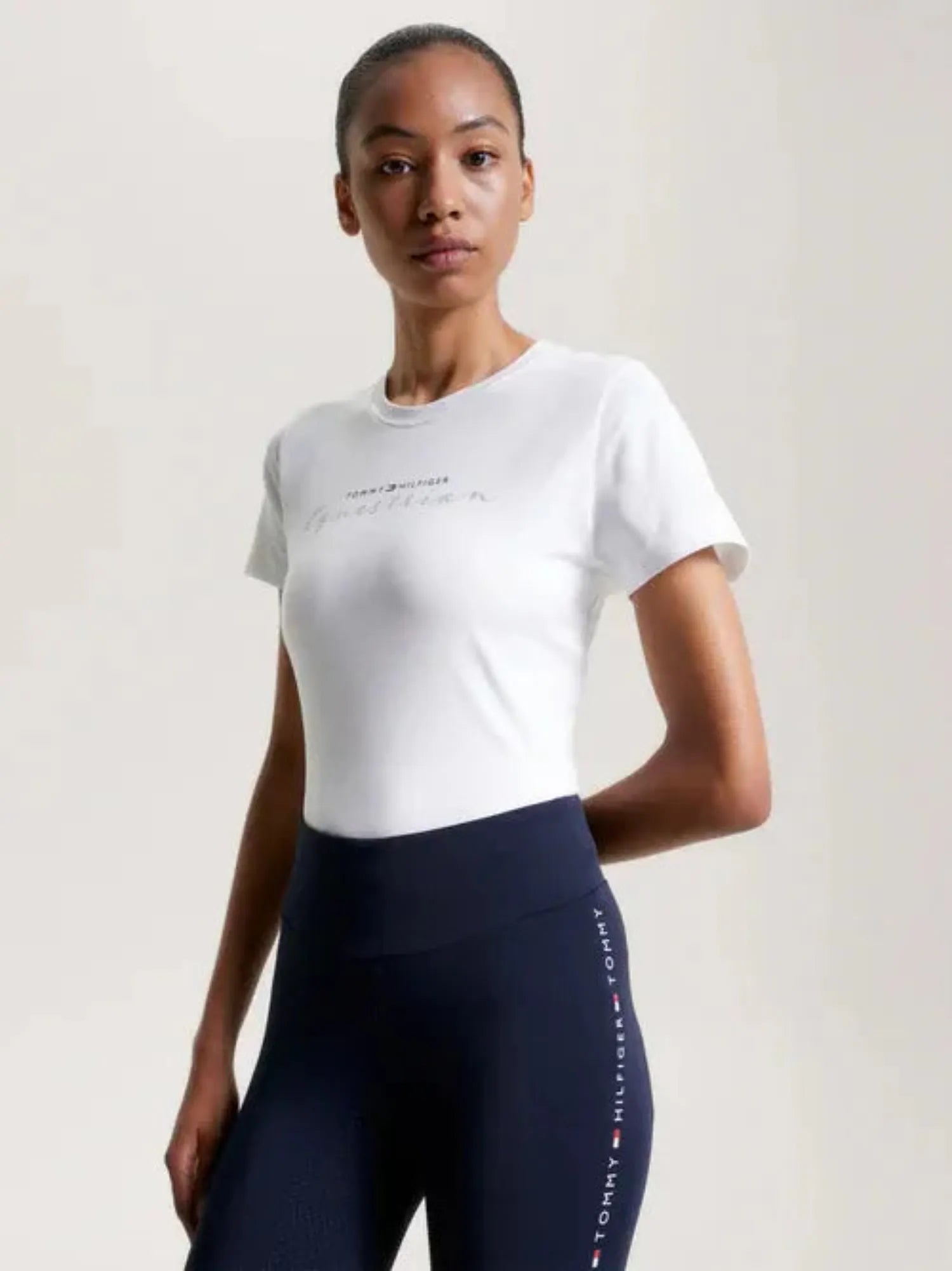 Tommy Hilfiger Womens Shirts XS / White Tommy Hilfiger Tee Womens Brooklyn