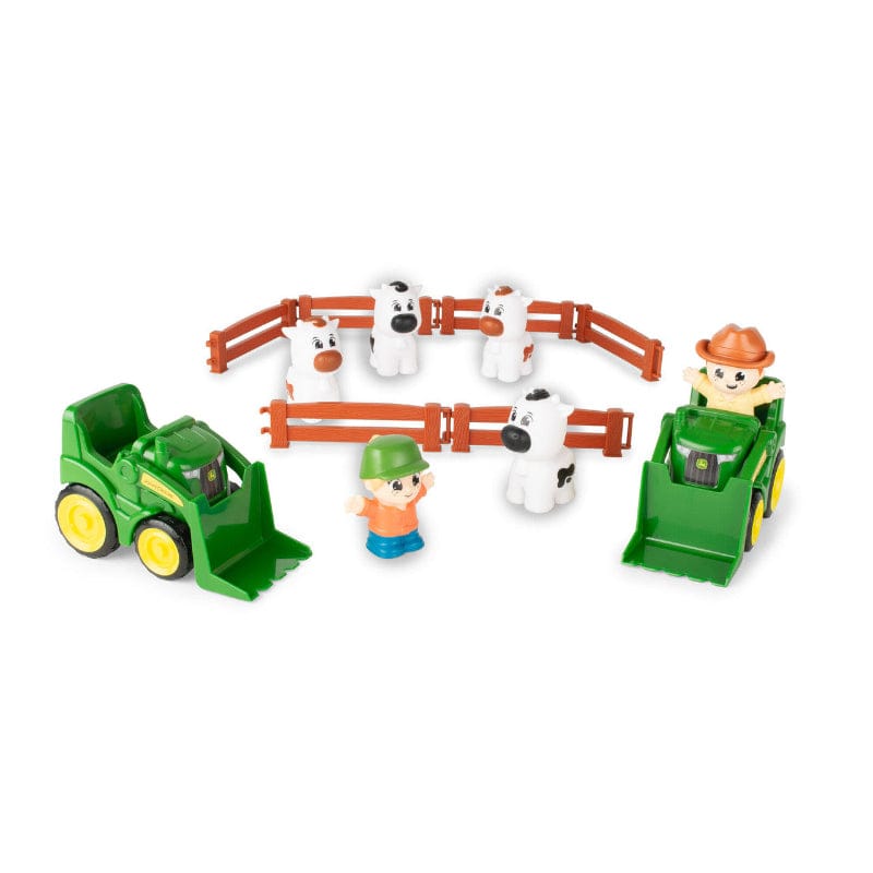 TOMY Toys John Deere The Cow are Out Farm Play