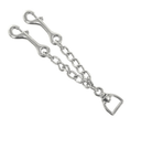 Toowoomba Saddlery Hardware 10in Nickle Plated Lead Chain with Swivel & Double Snap