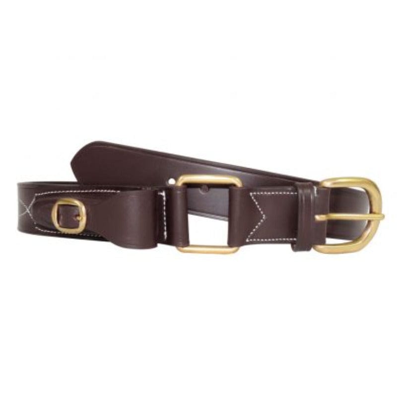 Toowoomba Saddlery Mens Belts 30in / Dark Oak Brown Victor Stockman Belt with Pouch (BELTVICSM)