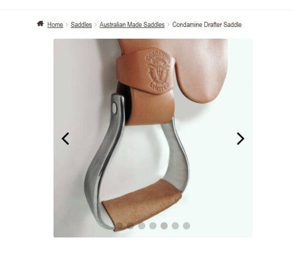 Toowoomba Saddlery Saddles 17in SQHB / Chestnut Toowoomba Condamine Drafter Fender Saddle