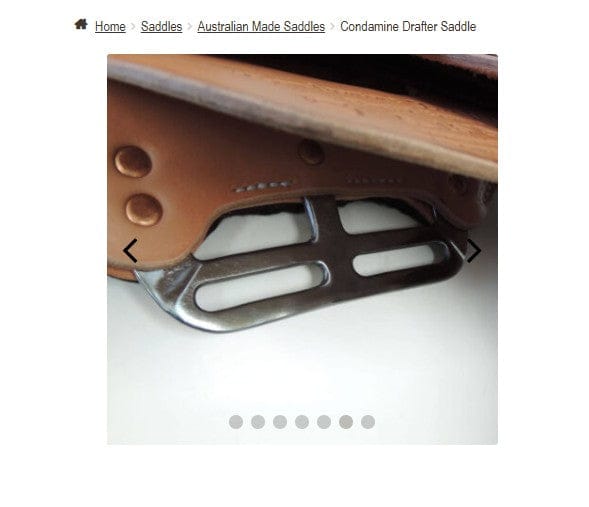 Toowoomba Saddlery Saddles 17in SQHB / Chestnut Toowoomba Condamine Drafter Fender Saddle
