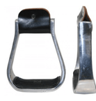 Top Hand Saddlery Stirrups Barrel Racer Oxbows with Pads Alumunium