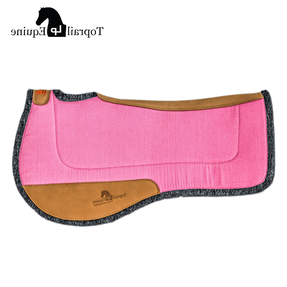 Top Rail Equine Saddle Pads Western Toprail Contoured Wool Felt Pad