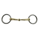 Toprail Bits Toprail Snaffle Brass Medium Loose Ring German Silver