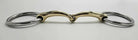 Toprail Bits Toprail Snaffle Brass Medium Loose Ring German Silver